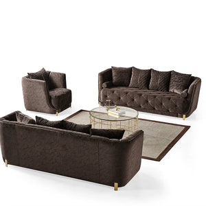 Elit sofa loveseat Brown