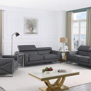 MI-989 Giorgio (Dark Grey) sofa & loveseat