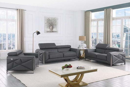 MI-989 Giorgio (Dark Grey) sofa & loveseat