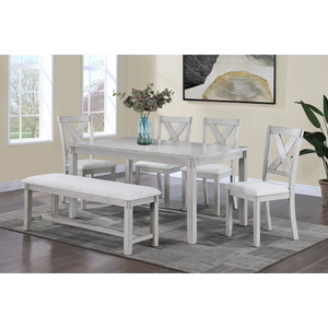 2321DW-6P CLARA DRIFTWOOD DINING SET