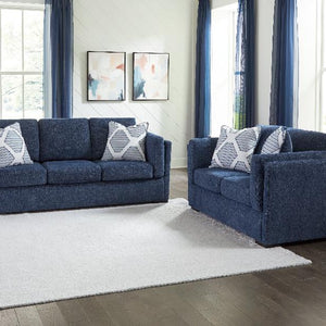 Evansley Navy Living Room Set