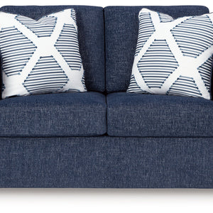 Evansley Navy Living Room Set