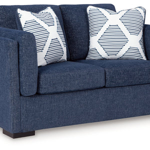 Evansley Navy Living Room Set