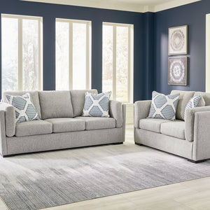 Evansley Pewter Living Room Set