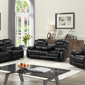 Galveston Black Reclining Living Room Set