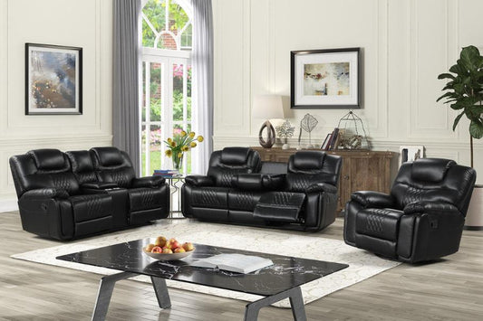 Galveston Black Reclining Living Room Set