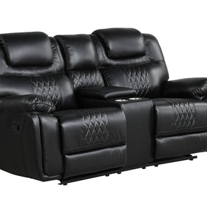 Galveston Black Reclining Living Room Set