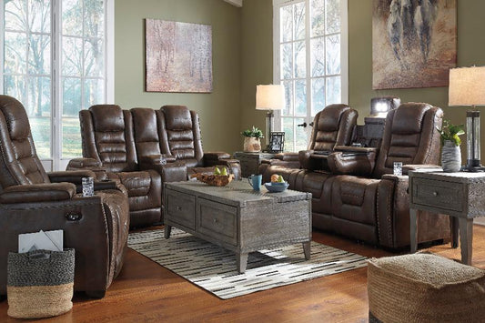 Game Zone Bark Power Reclining Living Room Set