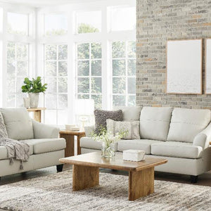 Genoa Coconut Leather Living Room Set