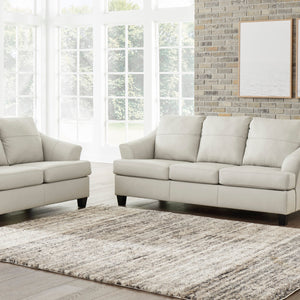 Genoa Coconut Leather Living Room Set