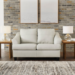 Genoa Coconut Leather Living Room Set