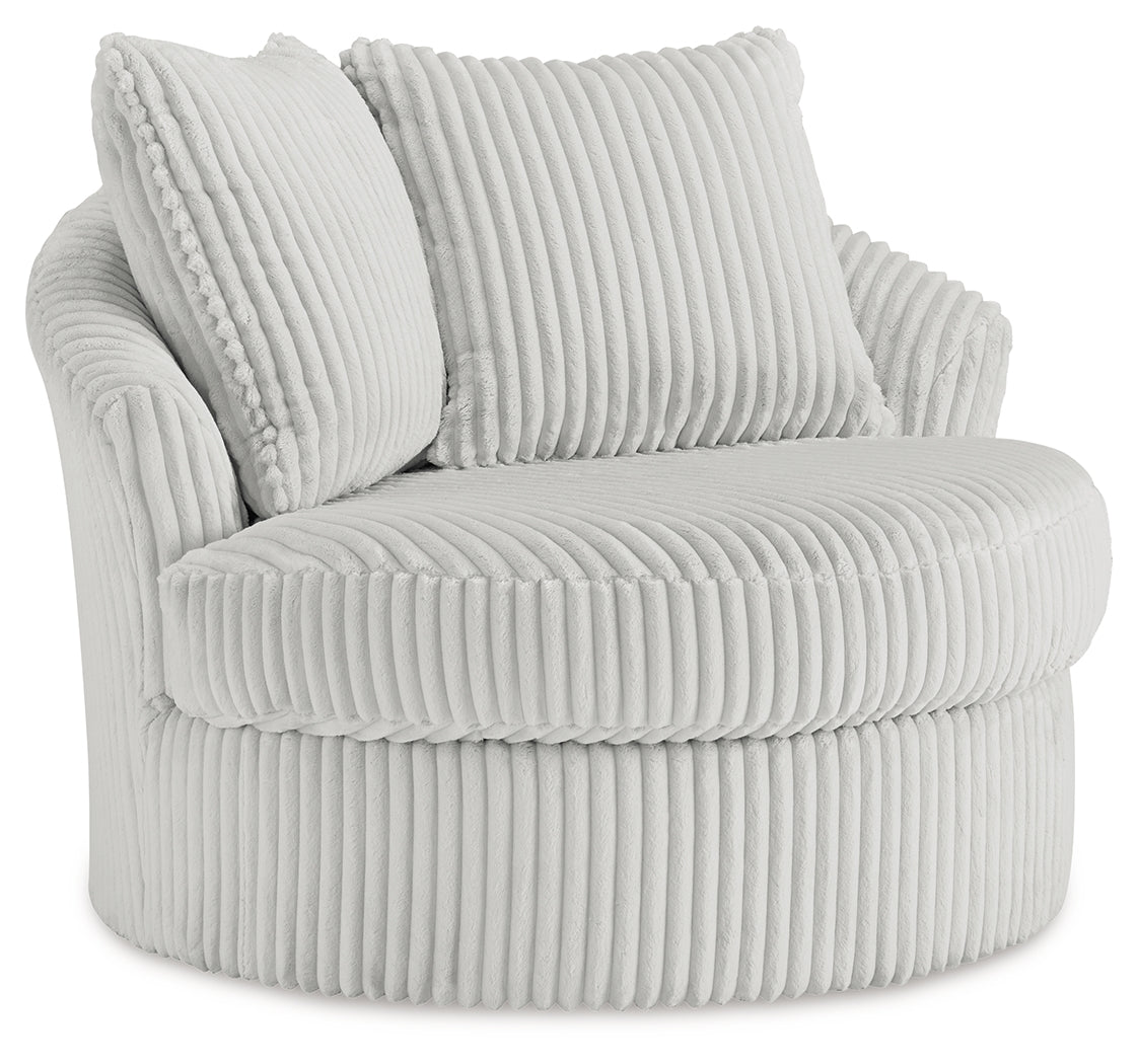 Gramwell Alloy Oversized Swivel Accent Chair