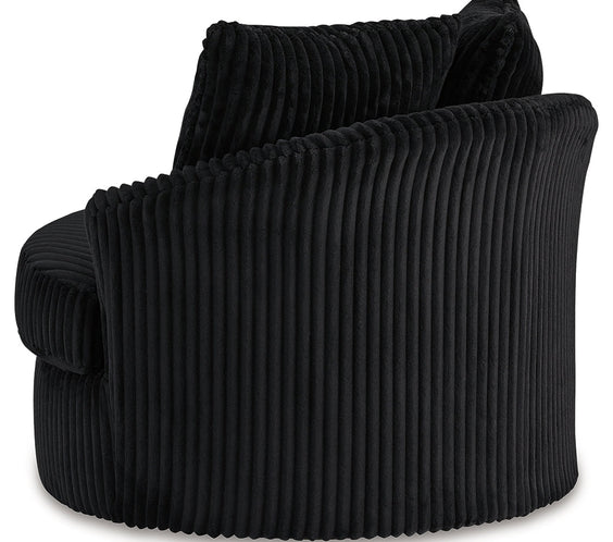 Gramwell Onyx Oversized Swivel Accent Chair