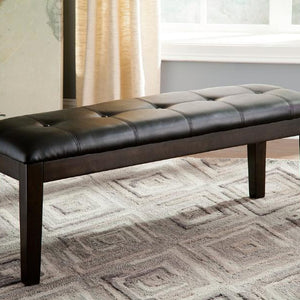 Haddigan Dark Brown Dining Bench