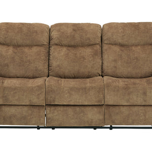 Huddle-Up Nutmeg Reclining Sofa with Drop Down Table