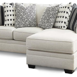 Huntsworth 2-Piece Sectional with Ottoman in Dove Gray