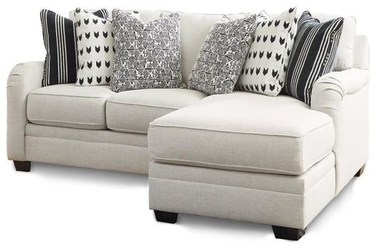 Huntsworth 2-Piece Sectional with Ottoman in Dove Gray