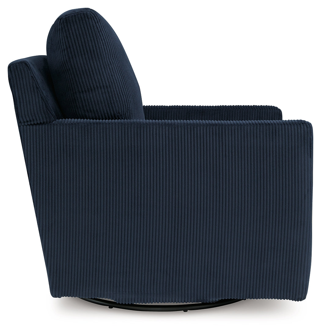 Icaman Navy Swivel Chair