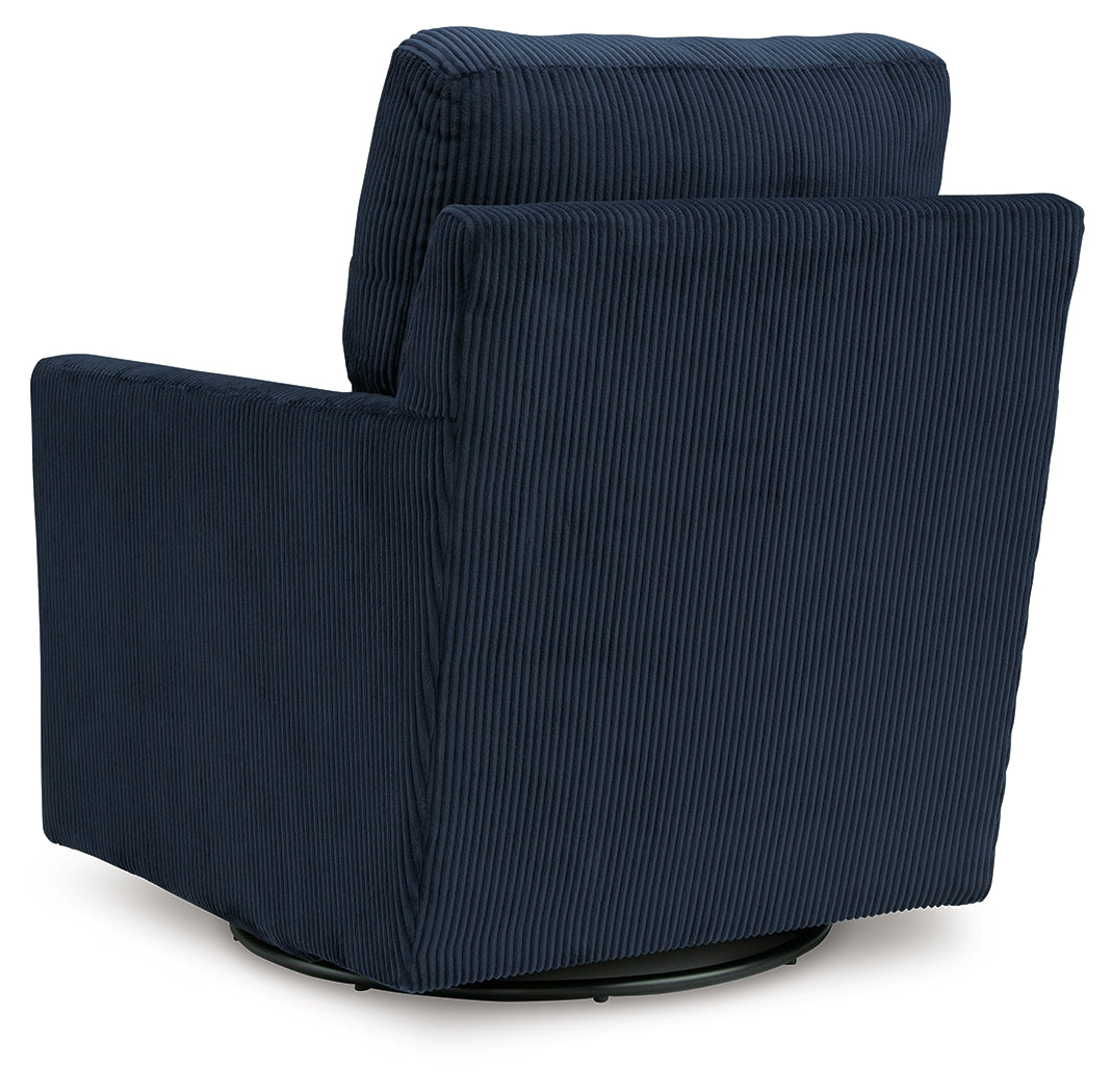 Icaman Navy Swivel Chair