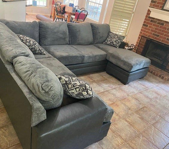 Ashley 807-03 Sectional (Smoke)