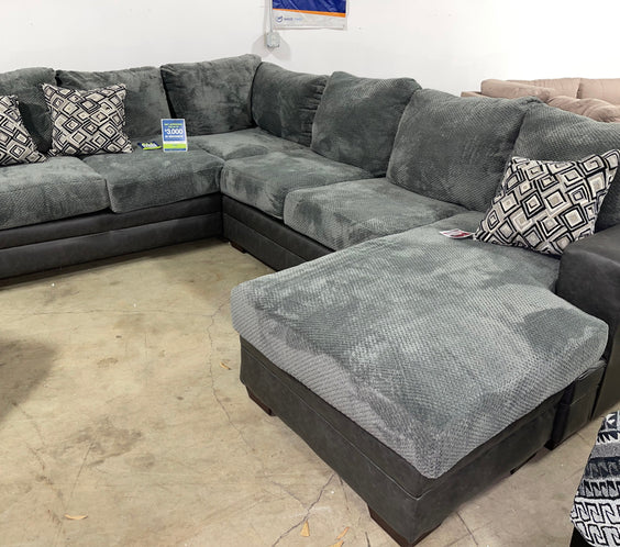 Ashley 807-03 Sectional (Smoke)