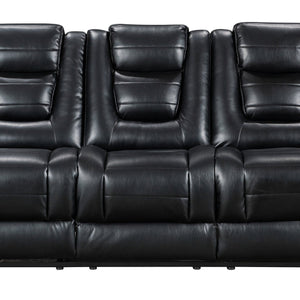 Jordan Black 3-Piece Reclining Sectional