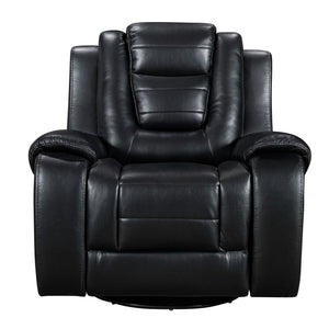 Jordan Black 3-Piece Reclining Sectional