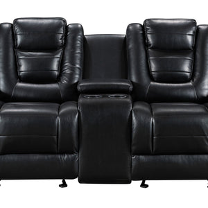 Jordan Black 3-Piece Reclining Sectional