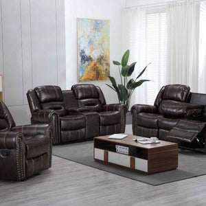 Lexington Brown 3-Piece Reclining Living Room Set