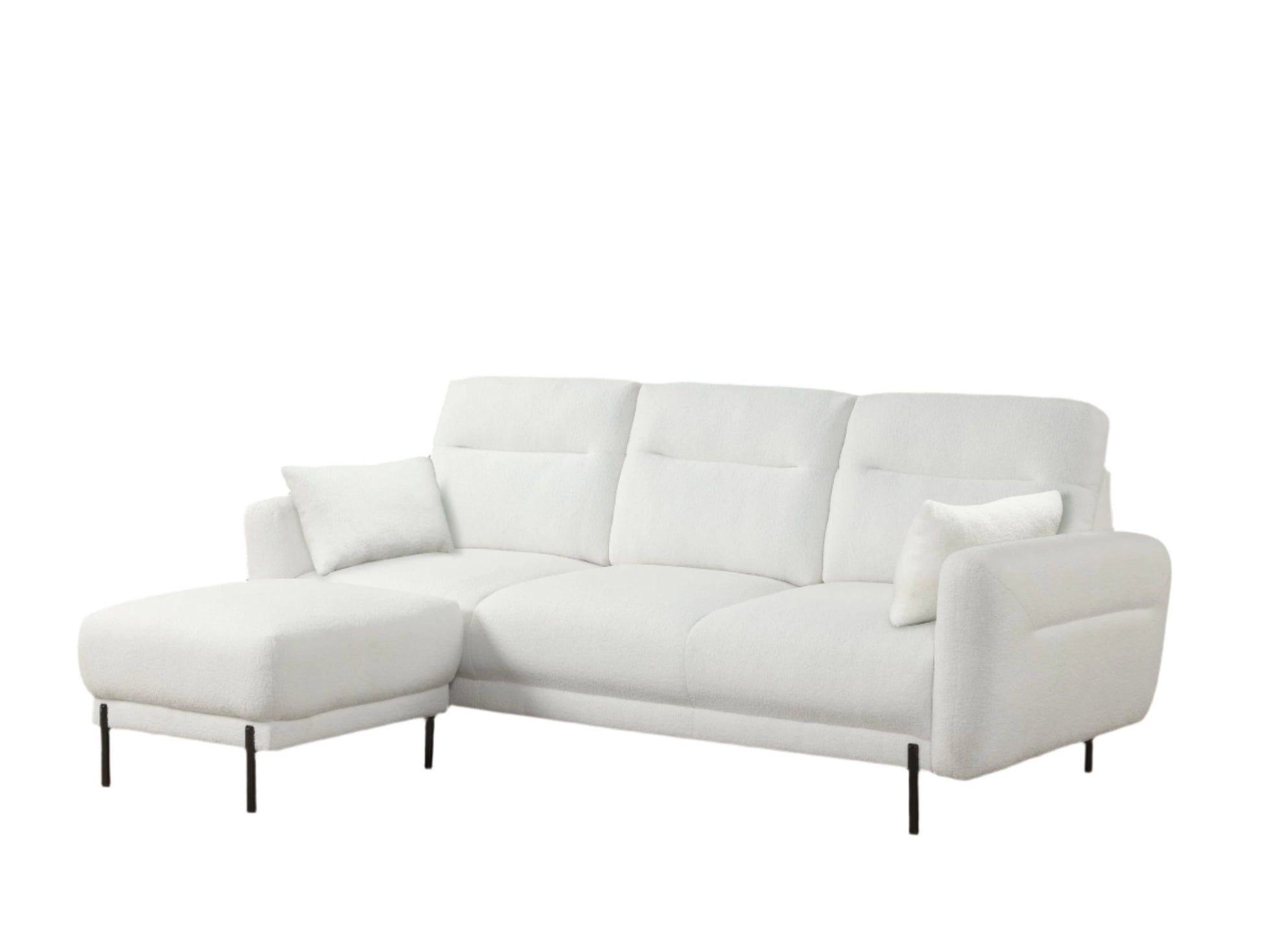 Lily Fur Reversible Sectional