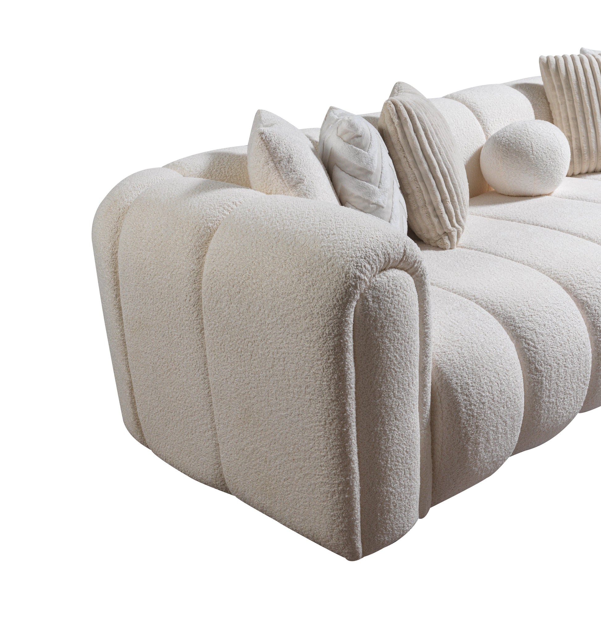 Lis Ivory Boucle RAF Sectional