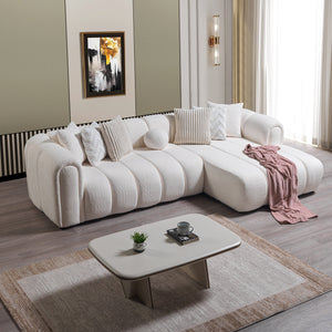 Lis Ivory Boucle RAF Sectional