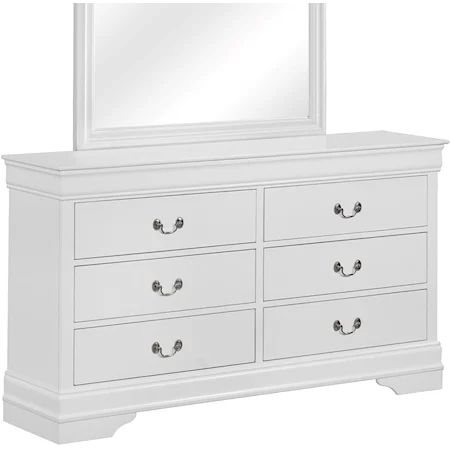 B3650 LOUIS PHILIP WHITE BEDROOM GROUP
