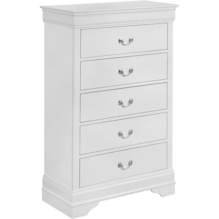B3650 LOUIS PHILIP WHITE BEDROOM GROUP