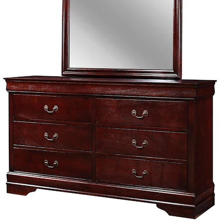 B3850 LOUIS PHILIP CHERRY BEDROOM GROUP