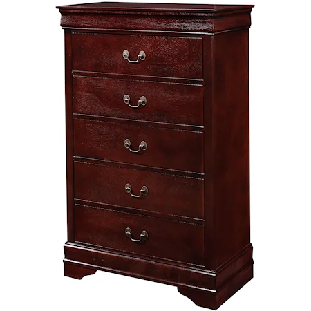 B3850 LOUIS PHILIP CHERRY BEDROOM GROUP