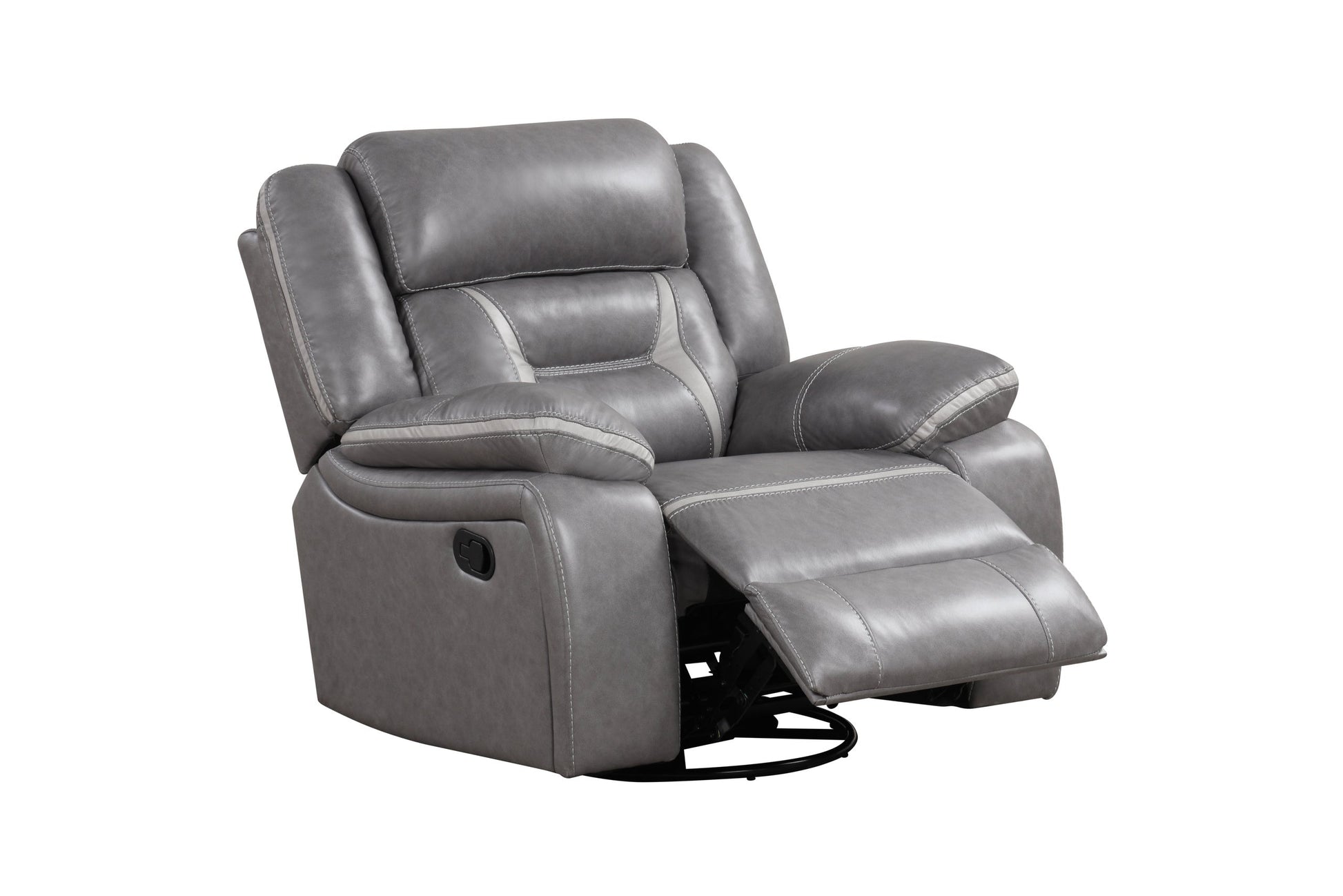 Luka Gray 3-Piece Reclining Living Room Set