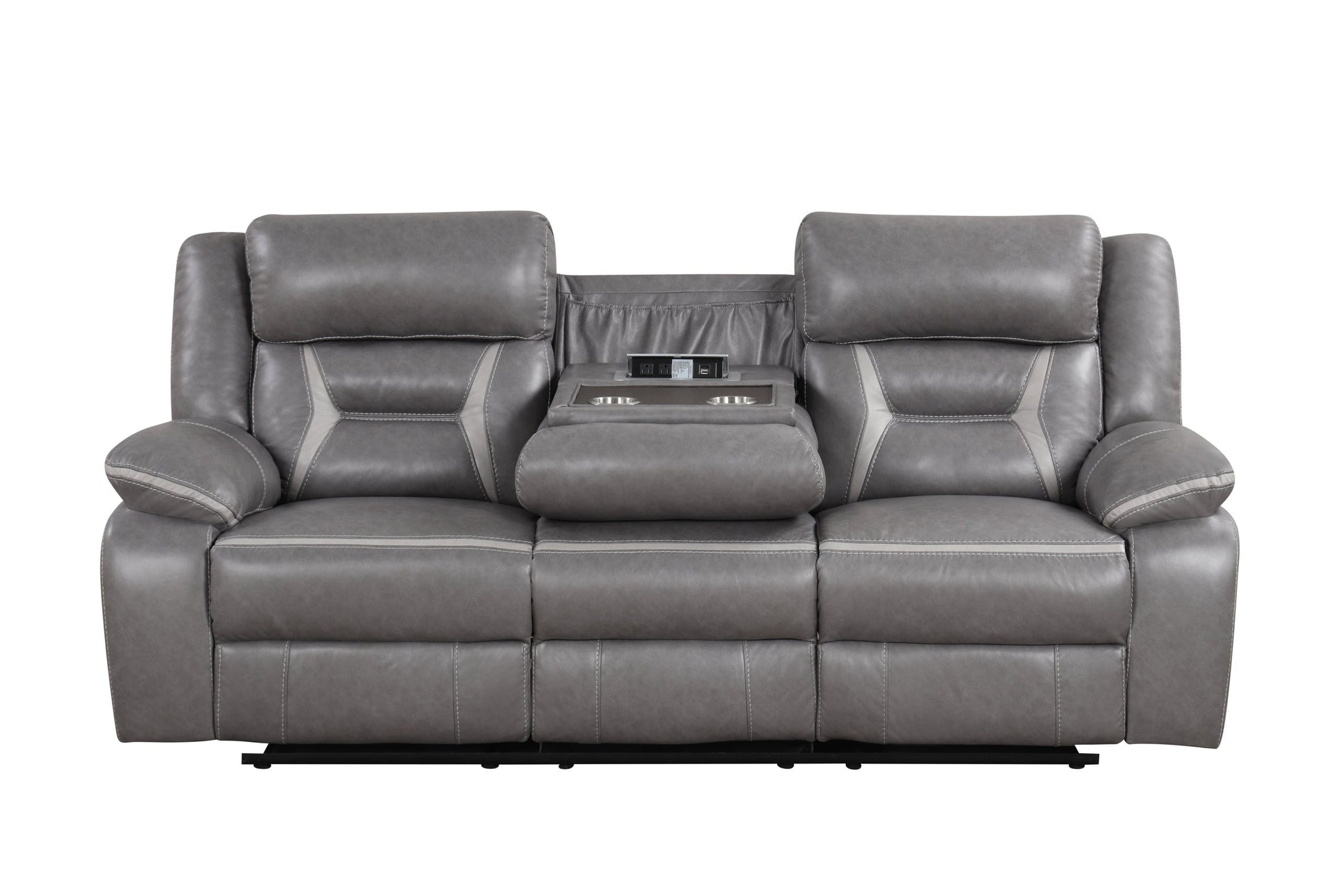 Luka Gray 3-Piece Reclining Living Room Set