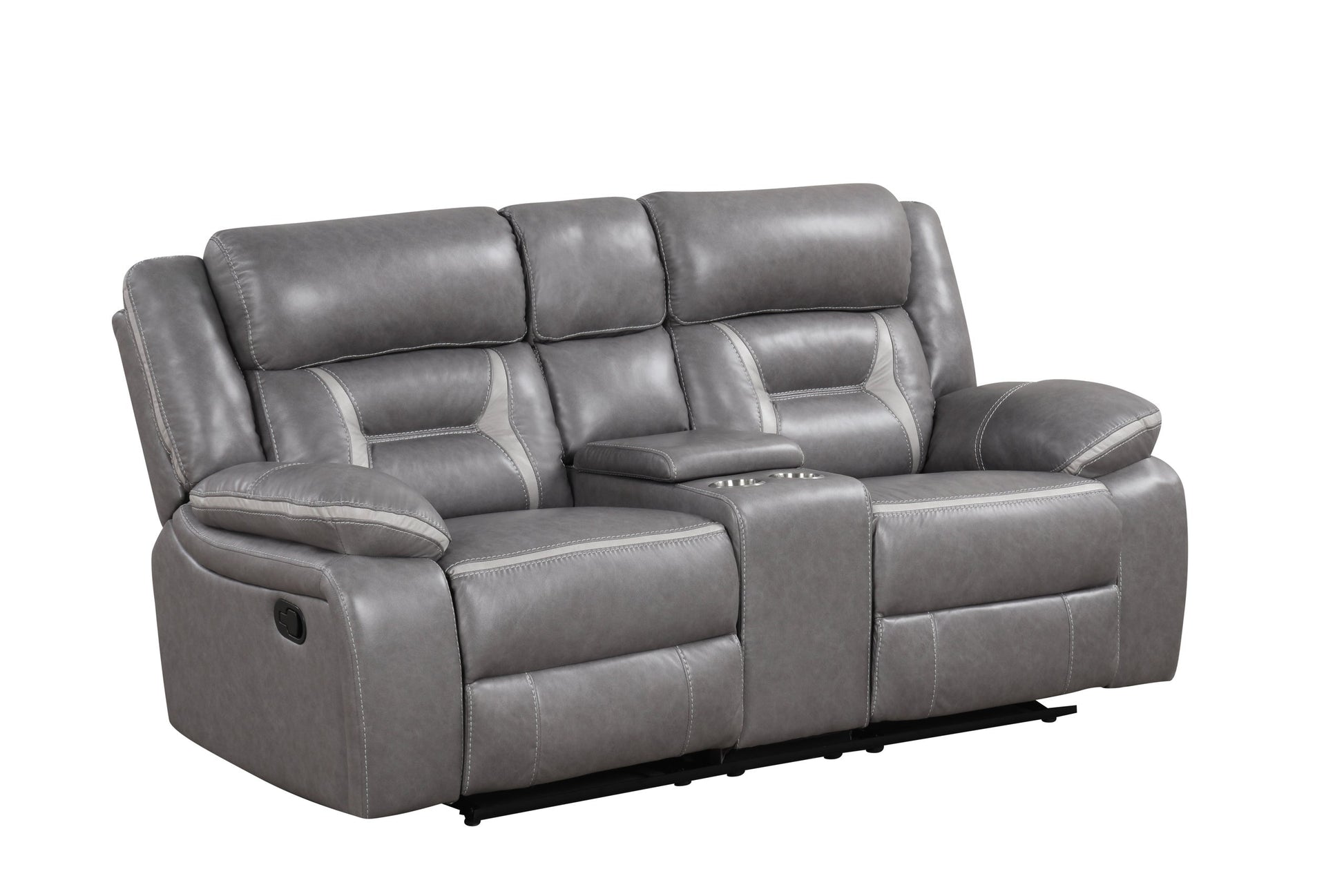 Luka Gray 3-Piece Reclining Living Room Set