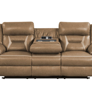 Luka Brown 3-Piece Reclining Living Room Set