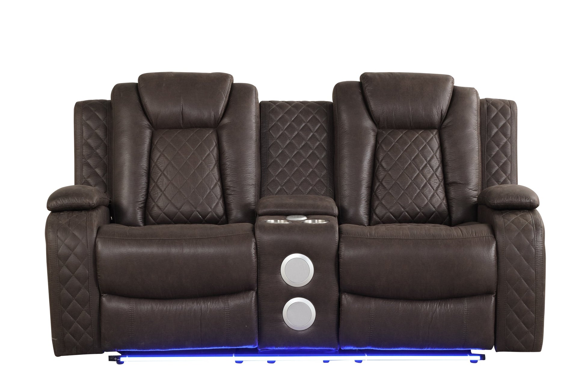 Luz Chocolate 3-Piece Reclining Living Room Set