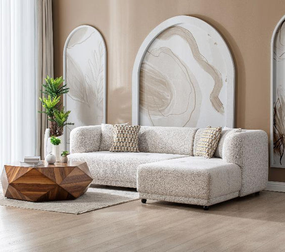 Lyna Ivory 2-Piece RAF Sectional