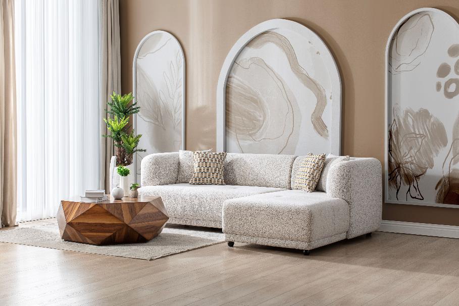 Lyna Ivory 2-Piece RAF Sectional