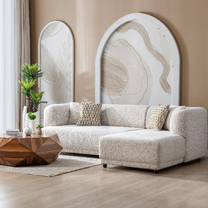 Lyna Ivory 2-Piece RAF Sectional