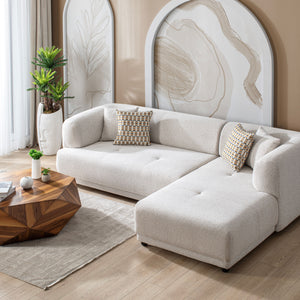 Lyna Ivory 2-Piece RAF Sectional