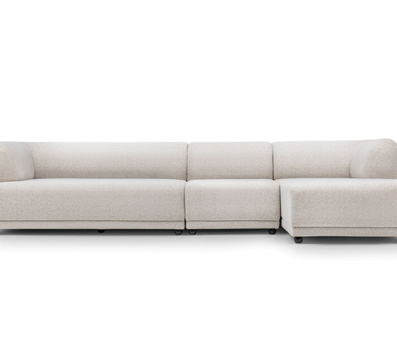 Lyna Ivory 3-Piece RAF Sectional