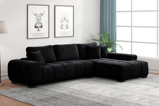 Manhattan2 - Black Sectional **NEW ARRIVAL**