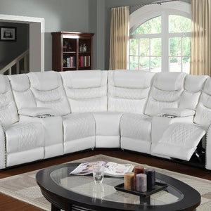 Martin White Reclining Sectional