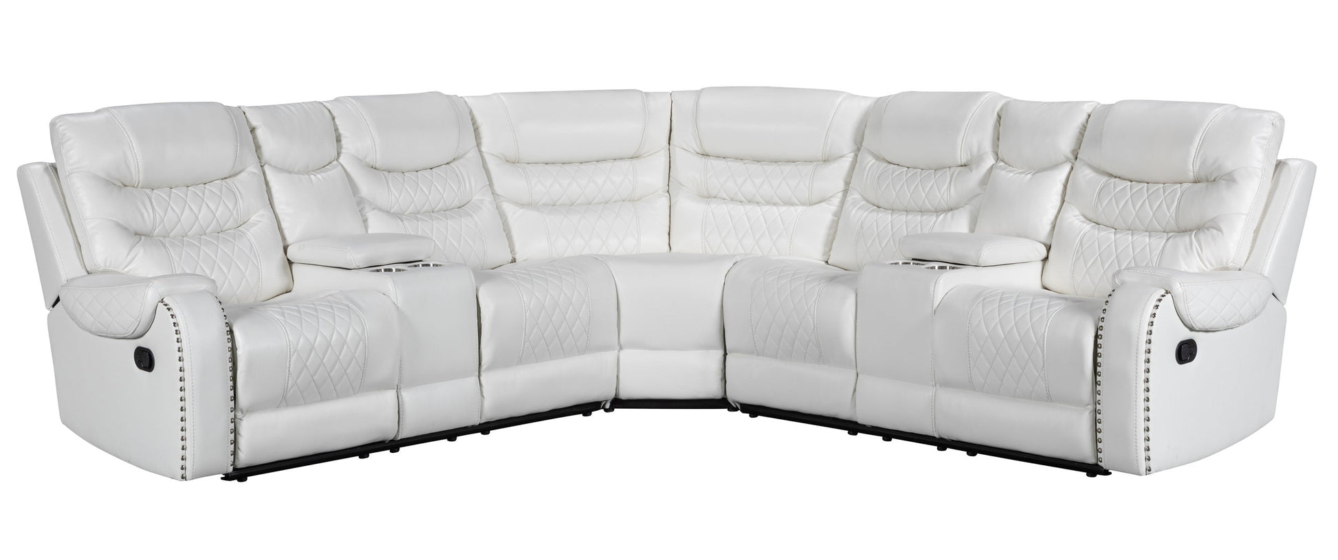 Martin White Reclining Sectional