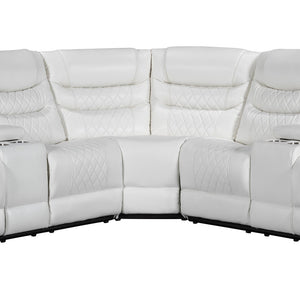 Martin White Reclining Sectional